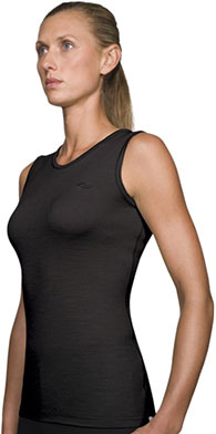 Bodyfit 150 Ultralite Atlas Tank Ondershirt Zwart Dames