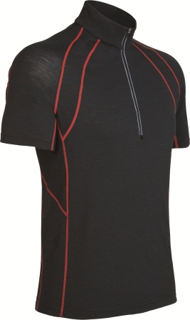 Short Sleeve Quest Zip Carbon Shirt Heren