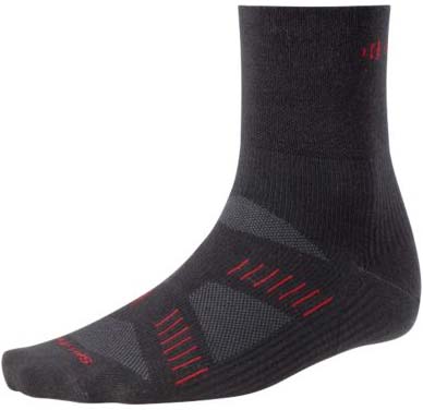 picture PhD Cycling Ultra Light 3/4 Crew Unisex Black/Fire Sokken