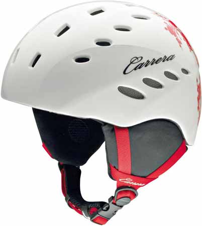 Sin White Oriental Red Skihelm