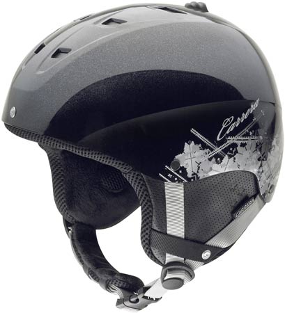 Nemesis Shiny Black Crystal Dames Skihelm