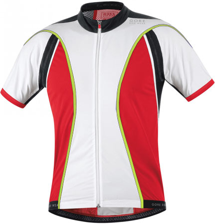 Gore : Oxygen FZ Jersey White/Red Shirt  