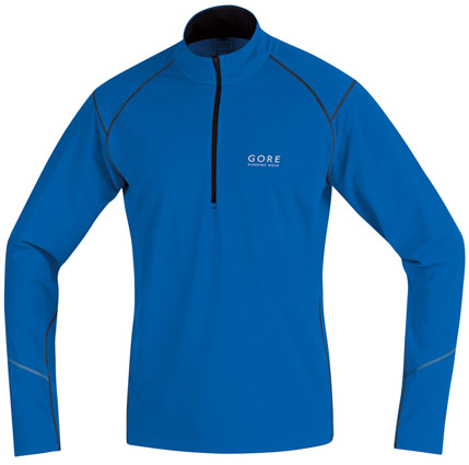 Gore : Essential Shirt lange Mouwen Azur Blue/Black Heren 