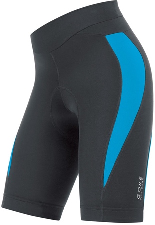 Gore : Power 2.0 Lady Tights Short+ Black/Pool Blue 