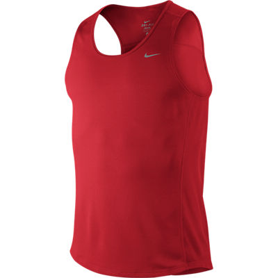 Miler Singlet Team University Red/Reflective Silver Heren