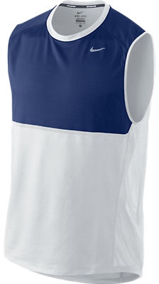 Sphere SL Singlet White/Deep Royal Blue Heren