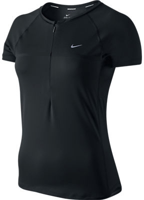 Sphere SS 1/2 Zip Top Black/Reflective Silver Dames