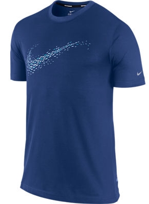 SS Cruiser Free Pattern Tee Deep Royal Blue Heren