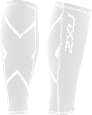 Compression Calf Guards White Unisex