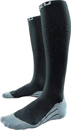 Compression Race Sock Black/Grey Heren