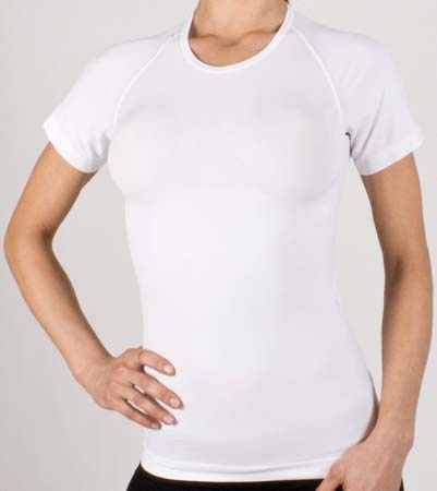 Shirt Korte Mouwen Silver Lite Wit Dames