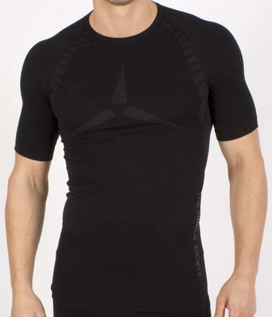 Shirt Korte Mouwen Silver Lite Zwart Heren