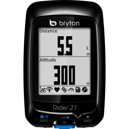 Bryton Bryton Rider 21T zwart Met Hartslag, Snelheid en Cadans