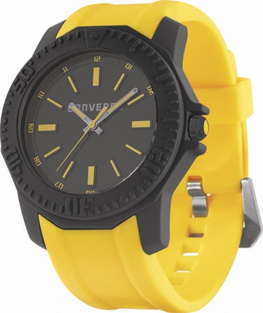 Arena Yellow PU Strap Horloge