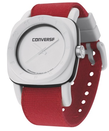 Chuck Taylor Large White/Red Horloge Unisex