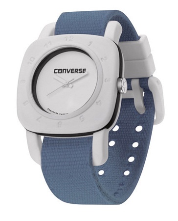 Chuck Taylor Medium White/Blue Bracelet Horloge Unisex