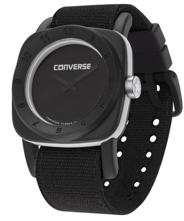 Chuck Taylor Large Black Horloge Unisex
