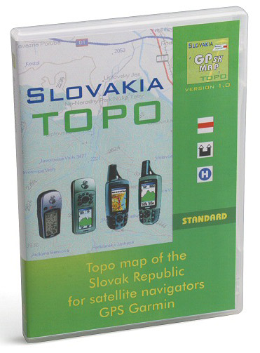 Topo Slowakije MapSource - Garmin