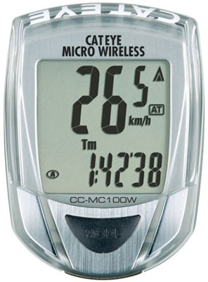 picture Micro Wireless MC100W Zilver Fietscomputer