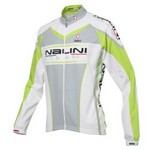 Stresa Baseline Fietsshirt Lange Mouwen Heren Wit/Grijs