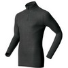 Odlo : Shirt Lange Mouwen Warm En Col Met 1/2 Rits Heren Black