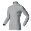 Odlo : Shirt Lange Mouwen Warm En Col Met 1/4 Rits Heren Grey Melange