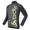 Odlo : Shirt Lange Mouwen Bike Trail Black/Tender Shoots Heren