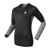 Odlo : Shirt Lange Mouwen Crew Neck Windproof Zwart/Grijs Heren