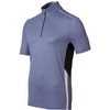 Odlo : Stand-up Collar SS 1/2 Zip Hawk Blue Shadow/Black Heren