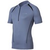Odlo : Stand-Up Collar SS 1/2 Zip Fluid Blue Shadow/Black Heren