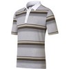 Polo Shirt Stripes SS Custom White/Black Heren