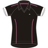 Ultima : Indoor Jersey SS V-Shaped Zwart/Roze Dames