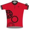 Ultima : Shirt SS Kids Focus Print Rood/Zwart