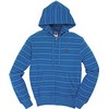 The North Face : Men`s Stripe Heritage Full Zip Hoodie Voyage Blue/Black