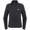 The North Face : 100 Glacier 1/4 Zip TNF Black Dames 
