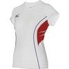 Mizuno : Team Running Tee Women White/Red/Navy