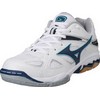 Mizuno  : Wave Spike 14 White/Blue Depths/River Blue Unisex Indoor Schoen