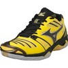 Mizuno : Wave Stealth Black/CyberYellow Unisex Indoor Schoen