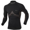 X-Bionic : Accumulator Undershirt Lange Mouwen Met Kraag Zwart/Oranje Heren