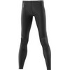 A400 Long Tights Dames Zwart/Zilver