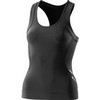 A400 Top Racer Back Dames Zwart/Zilver