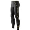 Skins : Long Tights A200 Heren Zwart/Geel