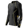 Skins : Top Long Sleeve A200 Heren Zwart/Geel