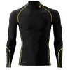 A200 Top L/S Therm Mock Neck Zwart/Geel Heren