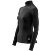 A200 Top L/S Therm Mock Neck+ Zipper Zwart Dames