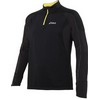 Asics : M`s L/S Windstopper Top Black/Sulphur Spring Heren