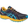 Asics : Gel Fuji Attack Black/Blue/Orange Heren Hardloopschoen