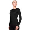 Bodyfit 200 Lightweight Oasis Crewe Black Ondershirt Dames