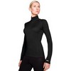 Bodyfit 200 Lightweight Chakra Zip Black Ondershirt Dames