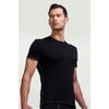 Bodyfit 150 Ondershirt Korte Mouwen Crewe Zwart Heren